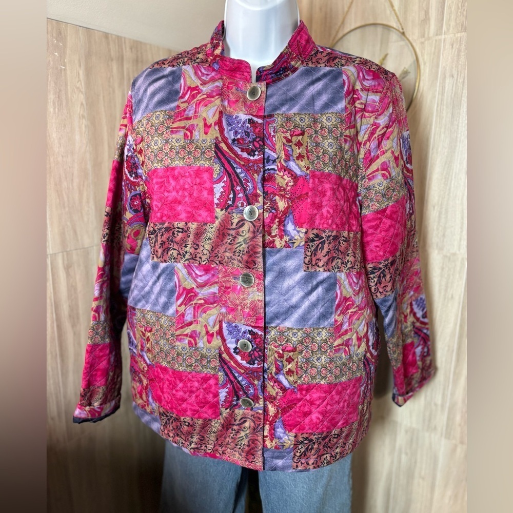 Breckenridge Quilted Multicolor Patchwork Blazer Jacket